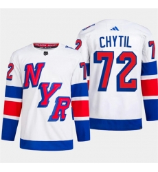 New York Rangers #72 Filip Chytil White 2024 Stadium Series Stitched Jersey