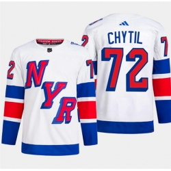 New York Rangers #72 Filip Chytil White 2024 Stadium Series Stitched Jersey