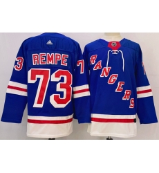 New York Rangers 73 Matt Rempe Royal Stitched Jersey