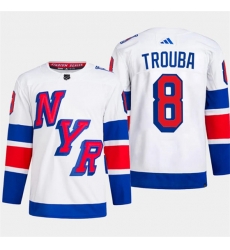 New York Rangers #8 Jacob Trouba White 2024 Stadium Series Stitched Jersey