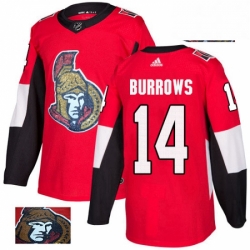 Ottawa Senators 14 Alexandre Burrows Red Fashion Gold NHL jersey