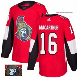 Ottawa Senators 16 Clarke MacArthur Red Fashion Gold NHL jersey