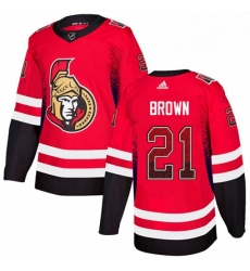 Ottawa Senators 21 Logan Brown Red Drift Fashion NHL jersey