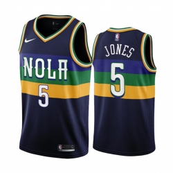 New Orleans Pelicans 5 Herbert Jones 2022 23 Black City Edition Stitched Basketball Jersey