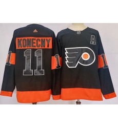 Philadelphia Flyers 11 Travis Konecny Black Alternate Jersey