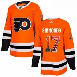 Philadelphia Flyers 17 Wayne Simmonds Orange Drift Fashion NHL jersey