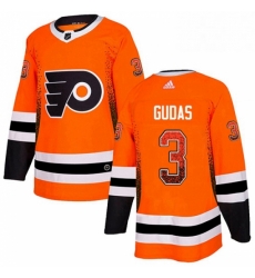Philadelphia Flyers 3 Radko Gudas Orange Drift Fashion NHL jersey