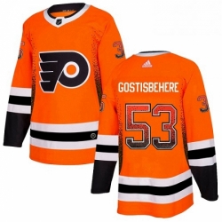 Philadelphia Flyers 53 Shayne Gostisbehere Orange Drift Fashion NHL jersey
