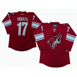 Phoenix Coyotes 17 Radim Vrbata Red Jerseys