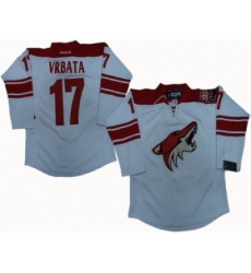 Phoenix Coyotes 17 Radim Vrbata White Jerseys