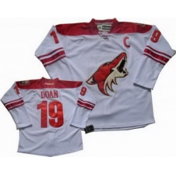 Phoenix Coyotes #19 Shane Doan White jerseyC Patch