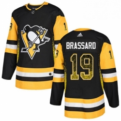 Pittsburgh Penguins 19 Derick Brassard Black Drift Fashion NHL jersey