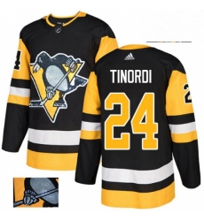 Pittsburgh Penguins 24 Jarred Tinordi Black Fashion Gold NHL jersey