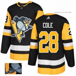 Pittsburgh Penguins 28 Ian Cole Black Fashion Gold NHL jersey