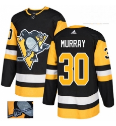 Pittsburgh Penguins 30 Matt Murray Black Fashion Gold NHL jersey