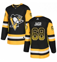 Pittsburgh Penguins 68 Jaromir Jagr Black Drift Fashion NHL jersey