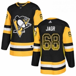 Pittsburgh Penguins 68 Jaromir Jagr Black Drift Fashion NHL jersey