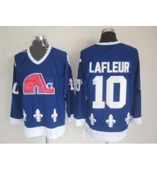 Quebec Nordiques #10 Lafleur Blue Hockey Jerseys