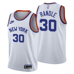 New York Knicks 30 Julius Randle Releases Classic Edition NBA 75th Anniversary jersey White