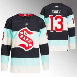 Seattle Kraken 13 Brandon Tanev 2024 Deep Sea Blue Winter Classic Stitched Jersey