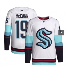 Seattle Kraken 19 Jared McCann White Stitched NHL Jersey