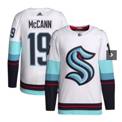 Seattle Kraken 19 Jared McCann White Stitched NHL Jersey