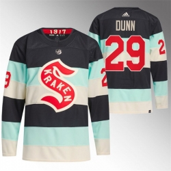 Seattle Kraken 29 Vince Dunn 2024 Deep Sea Blue Winter Classic Stitched Jersey