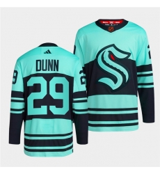 Seattle Kraken 29 Vince Dunn Ice Blue 2022 23 Reverse Retro Stitched Jersey