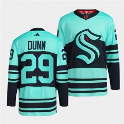 Seattle Kraken 29 Vince Dunn Ice Blue 2022 23 Reverse Retro Stitched Jersey