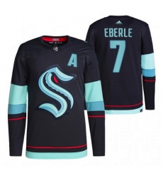 Seattle Kraken 7 Jordan Eberle 2021 22 Navy Home Stitched Jersey
