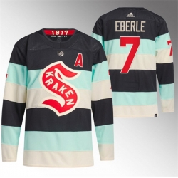 Seattle Kraken 7 Jordan Eberle 2024 Deep Sea Blue Winter Classic Stitched Jersey