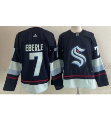 Seattle Kraken 7 Jordan Eberle Navy Blue Stitched NHL Jersey