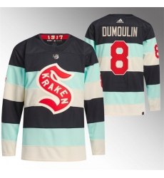 Seattle Kraken 8 Brian Dumoulin 2024 Deep Sea Blue Winter Classic Stitched Jersey