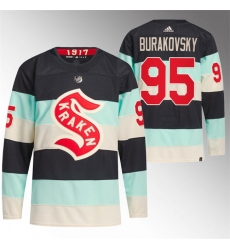 Seattle Kraken 95 Andre Burakovsky 2024 Deep Sea Blue Winter Classic Stitched Jersey