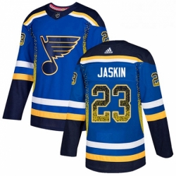 St. Louis Blues 23 Dmitrij Jaskin Blue Drift Fashion NHL jersey