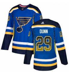 St. Louis Blues 29 Vince Dunn Blue Drift Fashion NHL jersey