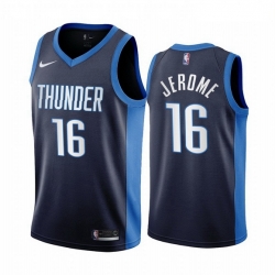 Oklahoma City Thunder 16 Ty Jerome Navy NBA Swingman 2020-21 Earned Edition Jersey