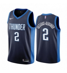 Oklahoma City Thunder 2 Shai Gilgeous Alexander Navy NBA Swingman 2020-21 Earned Editi Oklahoma City Thunder 2 Shai Gilgeous Alexander Navy NBA Swingman 2020-21 Earned Editi