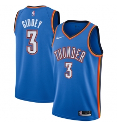 Oklahoma City Thunder 3 Josh Giddey Blue Dri-FIT Swingman Jersey Oklahoma City Thunder 3 Josh Giddey Blue Dri-FIT Swingman Jersey