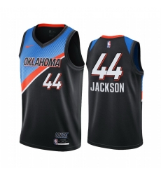 Oklahoma City Thunder 44 Justin Jackson Black NBA Swingman 2020-21 City Edition Jersey
