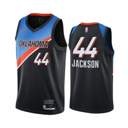 Oklahoma City Thunder 44 Justin Jackson Black NBA Swingman 2020-21 City Edition Jersey