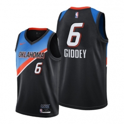 Oklahoma City Thunder 6 Josh Giddey Black Jersey