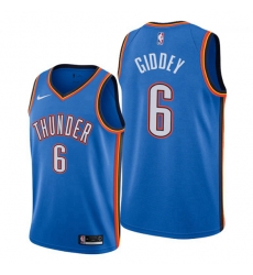 Oklahoma City Thunder 6 Josh Giddey Blue NBA Swingman Icon Edition Jersey