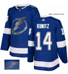 Tampa Bay Lightning 14 Chris Kunitz Royal Blue Fashion Gold NHL jersey Tampa Bay Lightning 14 Chris Kunitz Royal Blue Fashion Gold NHL jersey