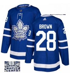 Toronto Maple Leafs 28 Connor Brown Royal Blue Fashion Gold NHL jersey