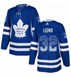 Toronto Maple Leafs 32 Josh Leivo Blue Drift Fashion NHL jersey