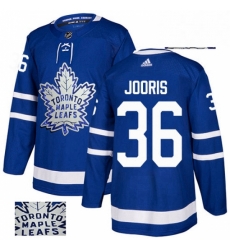 Toronto Maple Leafs 36 Josh Jooris Royal Blue Fashion Gold NHL jersey