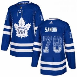 Toronto Maple Leafs 78 Rasmus Sandin Blue Drift Fashion NHL jersey