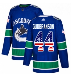 Vancouver Canucks 44 Erik Gudbranson Blue USA Flag Fashion NHL jersey Vancouver Canucks 44 Erik Gudbranson Blue USA Flag Fashion NHL jersey