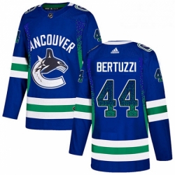 Vancouver Canucks 44 Todd Bertuzzi Blue Drift Fashion NHL jersey